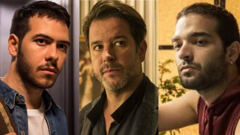 Em Amor de Mãe, Vinícius, filho de Raul entra na trama para abalar as estruturas do pai, e ainda descobrirá que tem um irmão, Sandro (Montagem: TV Foco) Em Amor de Mãe, Vinícius, filho de Raul entra na trama para abalar as estruturas do pai, e ainda descobrirá que tem um irmão, Sandro (Montagem: TV Foco)