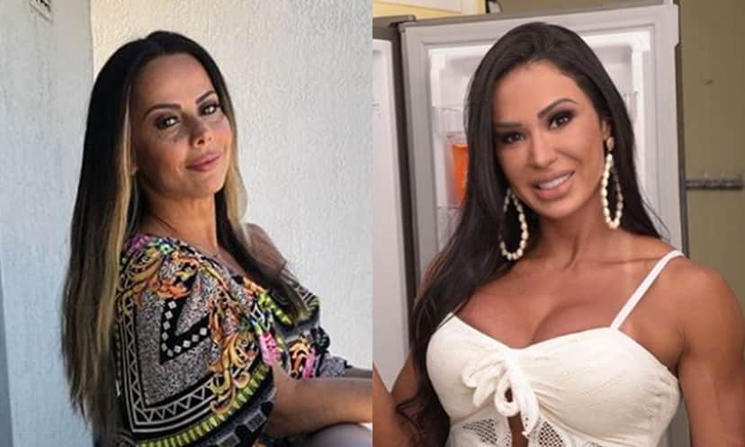 Gracyanne Barbosa e Viviane Araújo não se suportam (Foto: Montagem TV Foco) Gracyanne Barbosa e Viviane Araújo não se suportam (Foto: Montagem TV Foco)