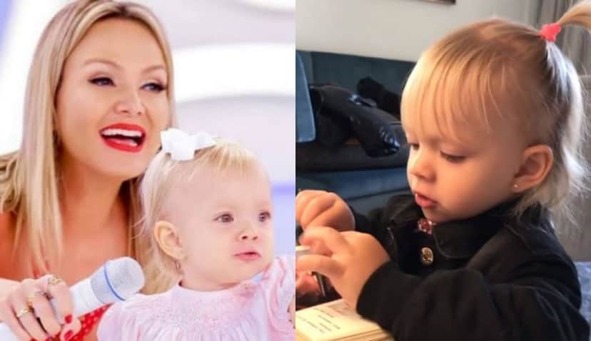 Eliana compartilhou com os seus seguidores momento fofo da filha caçula, Manuela (Foto: Montagem/TV Foco) Eliana compartilhou com os seus seguidores momento fofo da filha caçula, Manuela (Foto: Montagem/TV Foco)