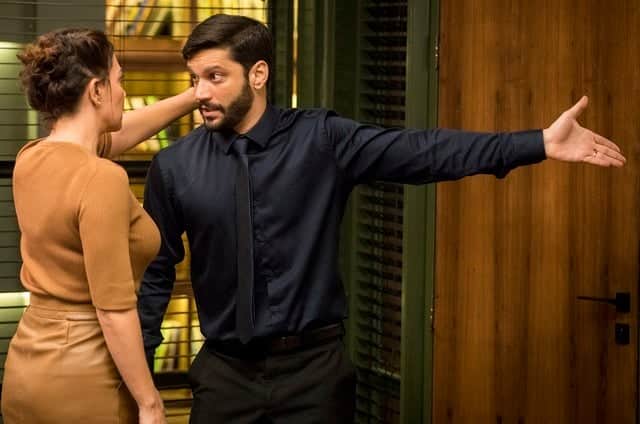Nana e Diogo em cena da novela das 19h (Foto: Reprodução) Nana e Diogo em cena da novela das 19h (Foto: Reprodução)