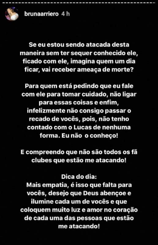 Fãs de Lucas Viana e Hariany Almeida atacaram mulher e fizeram ameaça de morte Fãs de Lucas Viana e Hariany Almeida atacaram mulher e fizeram ameaça de morte