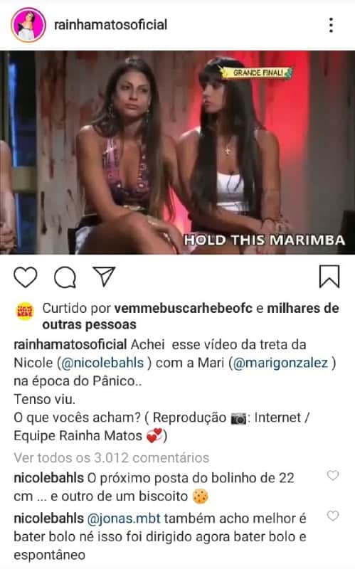 Nicole Bahls e Jonas Sulzbach brigaram por causa de Mari Gonzalez Nicole Bahls e Jonas Sulzbach brigaram por causa de Mari Gonzalez