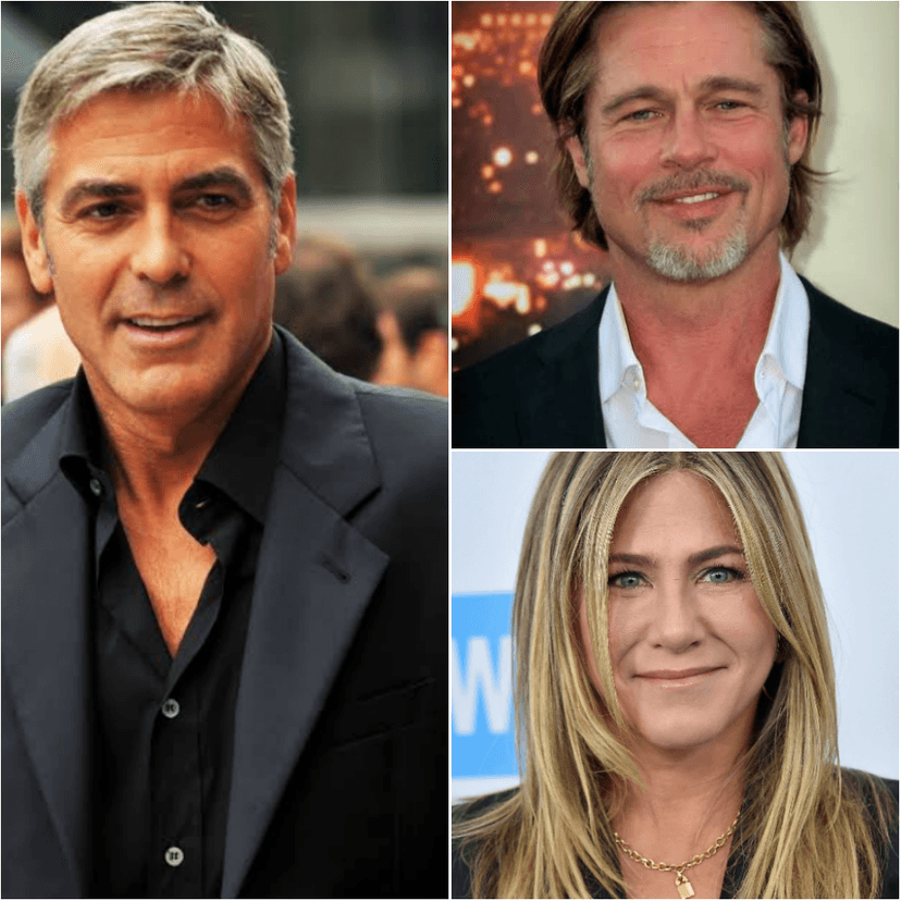 George Clooney banca o casamenteiro no retorno de Jennifer Aniston e Brad Pitt (Foto: Reprodução) George Clooney banca o casamenteiro no retorno de Jennifer Aniston e Brad Pitt (Foto: Reprodução)