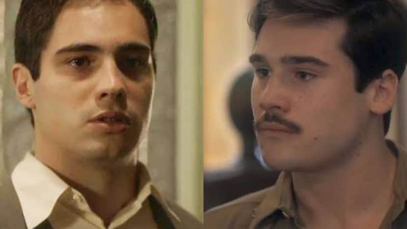 Carlos arrancará sangue da boca de Alfredo (Montagem: TV Foco) Carlos arrancará sangue da boca de Alfredo (Montagem: TV Foco)