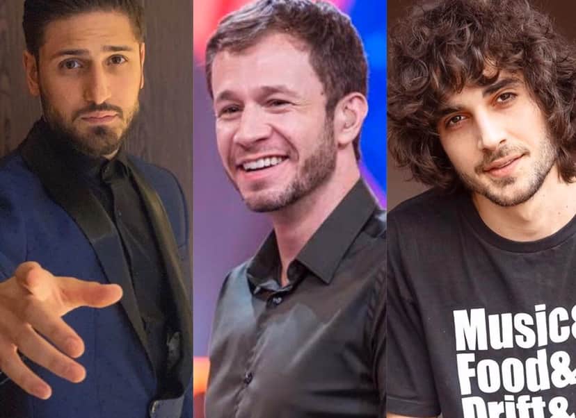 Daniel Rocha, Tiago Leifert, Fiuk Daniel Rocha, Tiago Leifert, Fiuk