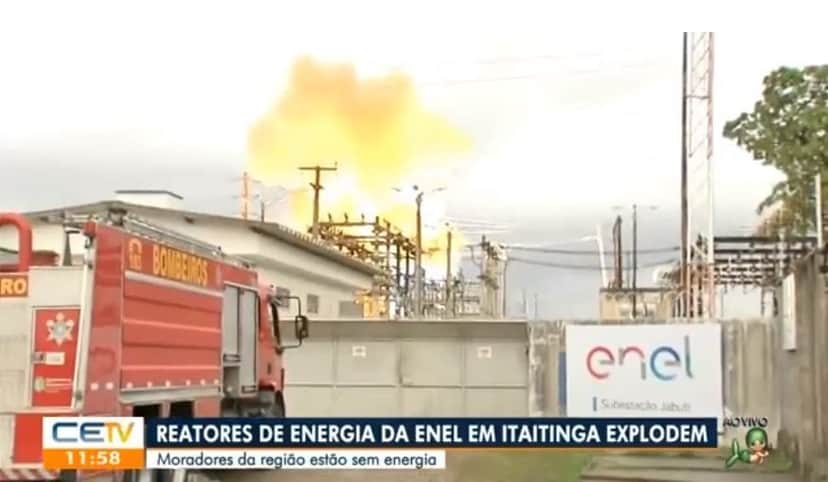 Explosão no Ceará foi transmitida ao vivo por afiliada da Globo Explosão no Ceará foi transmitida ao vivo por afiliada da Globo