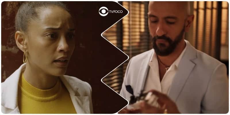 Álvaro e Vitória na novela Amor de Mãe Álvaro e Vitória na novela Amor de Mãe