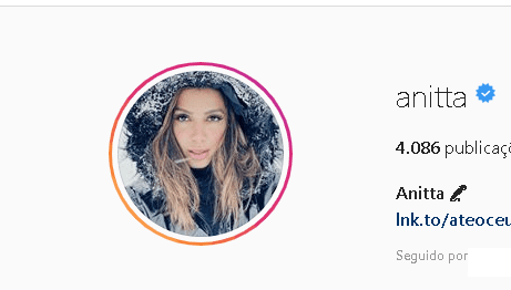 Nova imagem de perfil da cantora (Foto: Reprodução) Anitta Nova imagem de perfil da cantora (Foto: Reprodução) Anitta