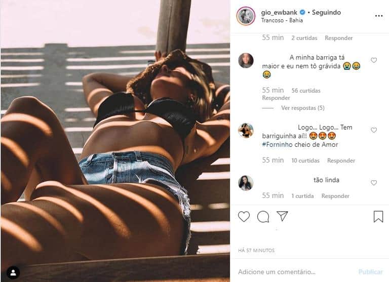 Giovanna Ewbank impressiona com abdômen seco, mesmo estando grávida (Reprodução/Instagram) Giovanna Ewbank impressiona com abdômen seco, mesmo estando grávida (Reprodução/Instagram)