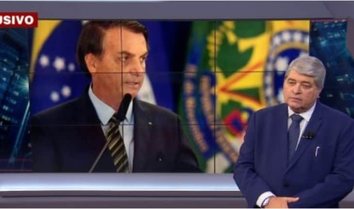 Datena em conversa com Bolsonaro no Brasil Urgente (Foto: Reprodução) Datena em conversa com Bolsonaro no Brasil Urgente (Foto: Reprodução)