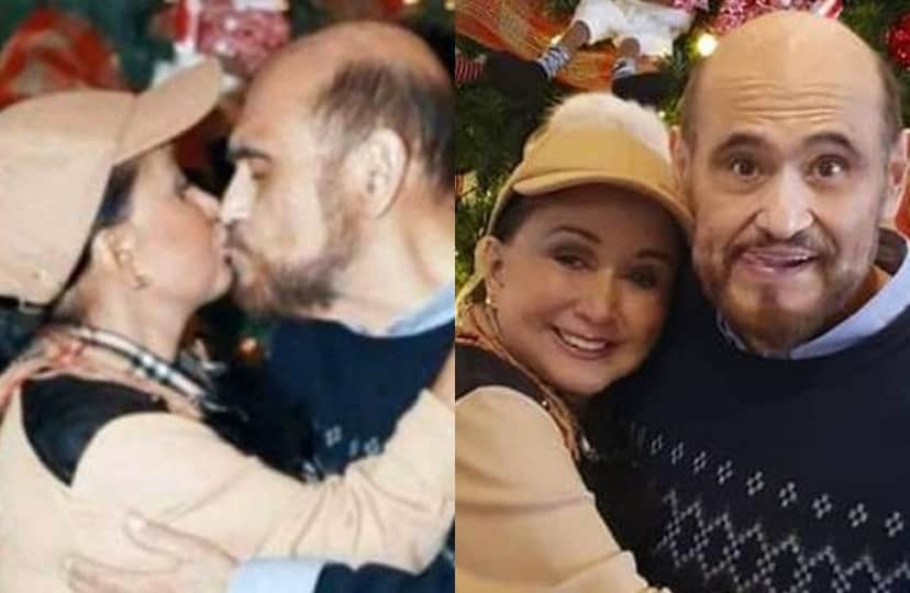 Interpretes de Chiquinha e Seu Barriga no Chaves protagonizam beijão e público vai ao delírio (Foto: Reprodução) Interpretes de Chiquinha e Seu Barriga no Chaves protagonizam beijão e público vai ao delírio (Foto: Reprodução)