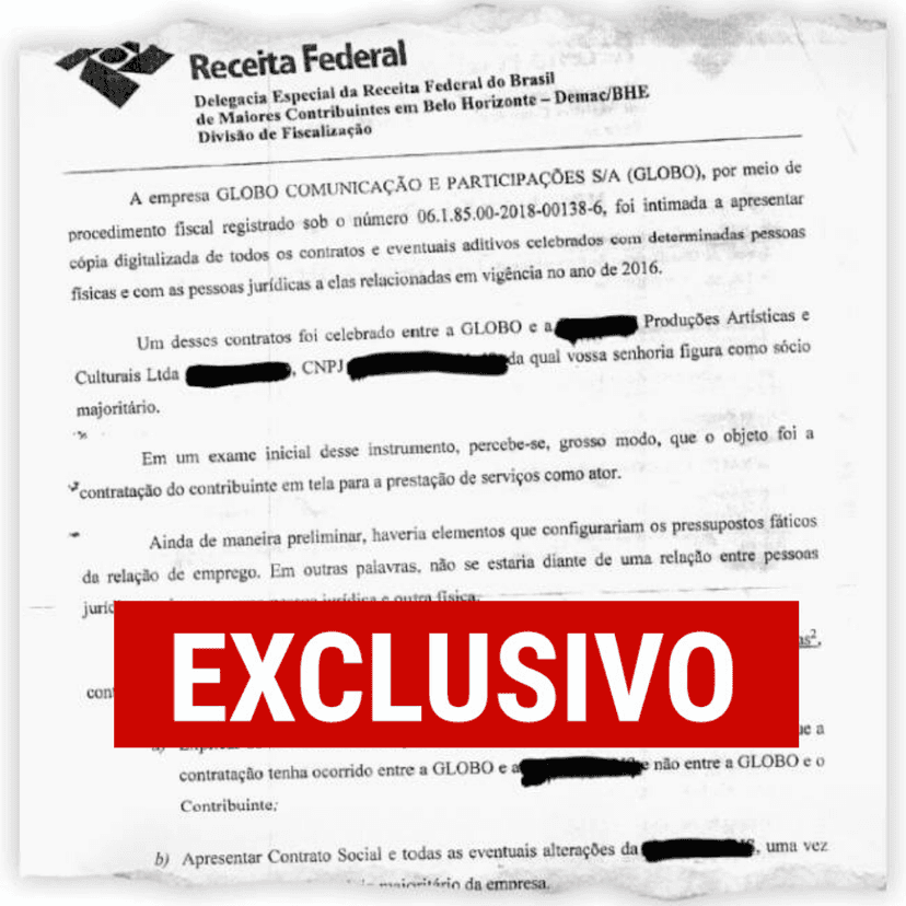 Globo vira alvo de investigação da Receita Federal. Foto: Revista VEJA