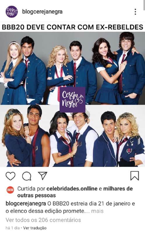 Ex-atores de Rebelde podem está na nova edição do BBB da Globo Ex-atores de Rebelde podem está na nova edição do BBB da Globo