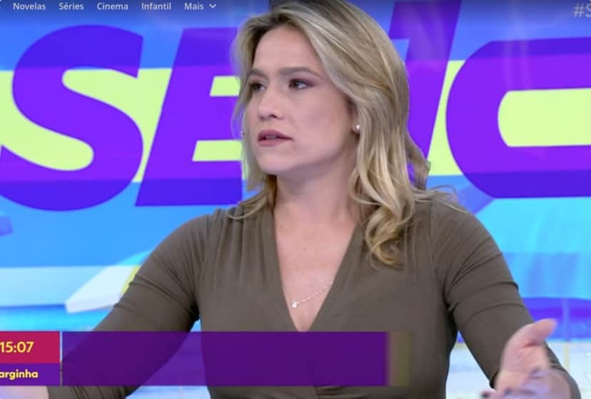 Fernanda Gentil foi pega desprevenida no Se joga e deixou atitude transparecer ao vivo (Foto reprodução) Fernanda Gentil foi pega desprevenida no Se joga e deixou atitude transparecer ao vivo (Foto reprodução)
