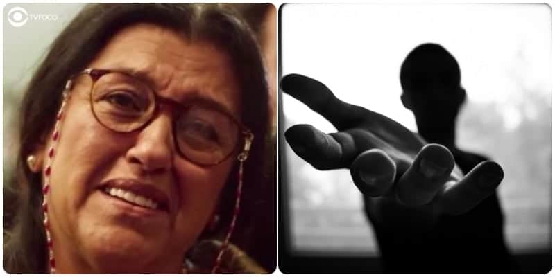Lurdes e Domênico em Amor de Mãe Lurdes e Domênico em Amor de Mãe