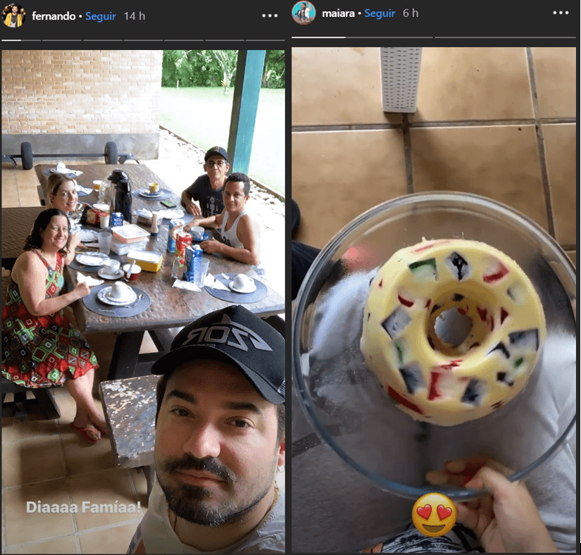 Fãs dizem que Maiara e Fernando frequentaram o mesmo local (Foto: Reprodução) Fãs dizem que Maiara e Fernando frequentaram o mesmo local (Foto: Reprodução)
