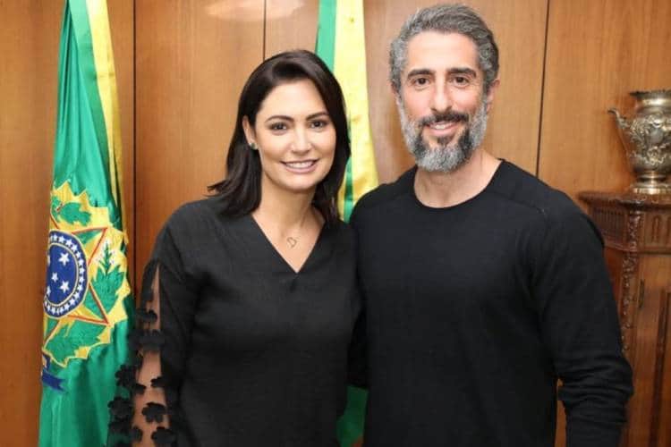 Marcos Mion e Michelle Bolsonaro (Foto: Reprodução) Marcos Mion e Michelle Bolsonaro (Foto: Reprodução)