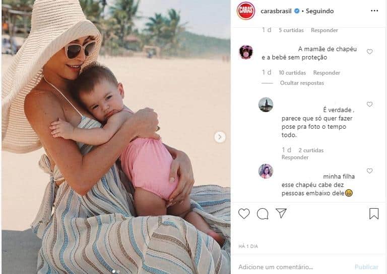 Sabrina Sato e Zoe na praia; fãs comentam a foto (Reprodução/Instagram) Sabrina Sato e Zoe na praia; fãs comentam a foto (Reprodução/Instagram)