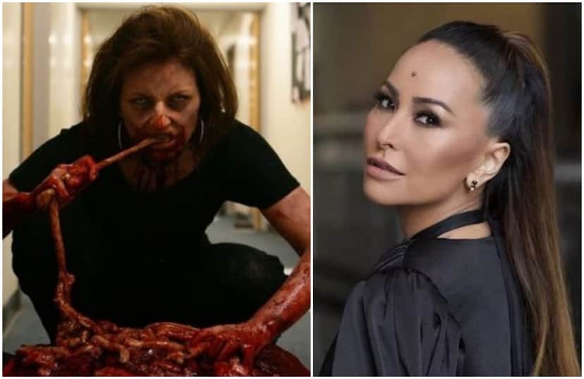 Sabrina Sato interpretará Davina McCall, apresentadora do Big Brother inglês, que virou zumbi e comeu gente em Dead Set. Foto: Reprodução Sabrina Sato interpretará Davina McCall, apresentadora do Big Brother inglês, que virou zumbi e comeu gente em Dead Set. Foto: Reprodução