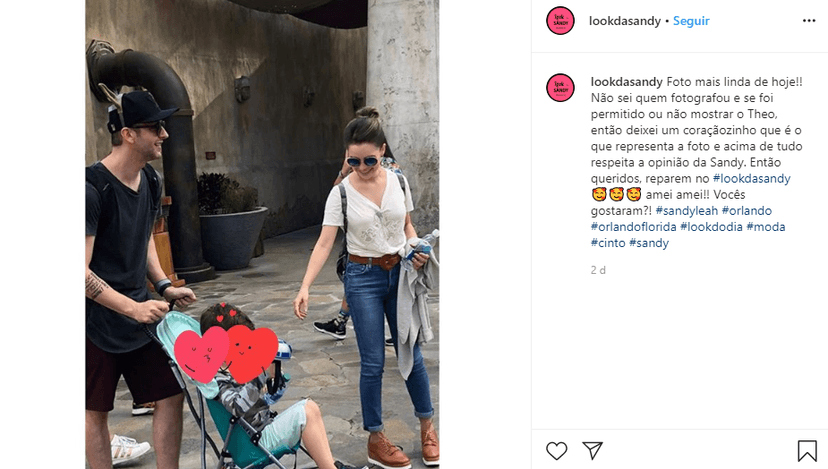 Theo, filho de Sandy e Lucas Lima, surgiu nas fotos andando em carrinho de bebê Theo, filho de Sandy e Lucas Lima, surgiu nas fotos andando em carrinho de bebê