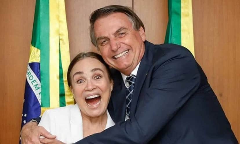 Regina Duarte e Jair Bolsonaro (Foto: Reprodução/Instagram) Regina Duarte e Jair Bolsonaro (Foto: Reprodução/Instagram)