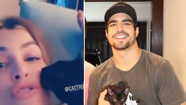 Grazi Massafera ganha gatinho de presente de Caio Castro Foto: Reprodução/Instagram Grazi Massafera ganha gatinho de presente de Caio Castro Foto: Reprodução/Instagram