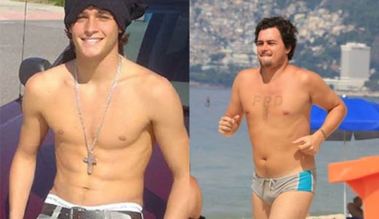 Antes e depois do Felipe Dylon (Foto: Montagem/TV Foco) Antes e depois do Felipe Dylon (Foto: Montagem/TV Foco)