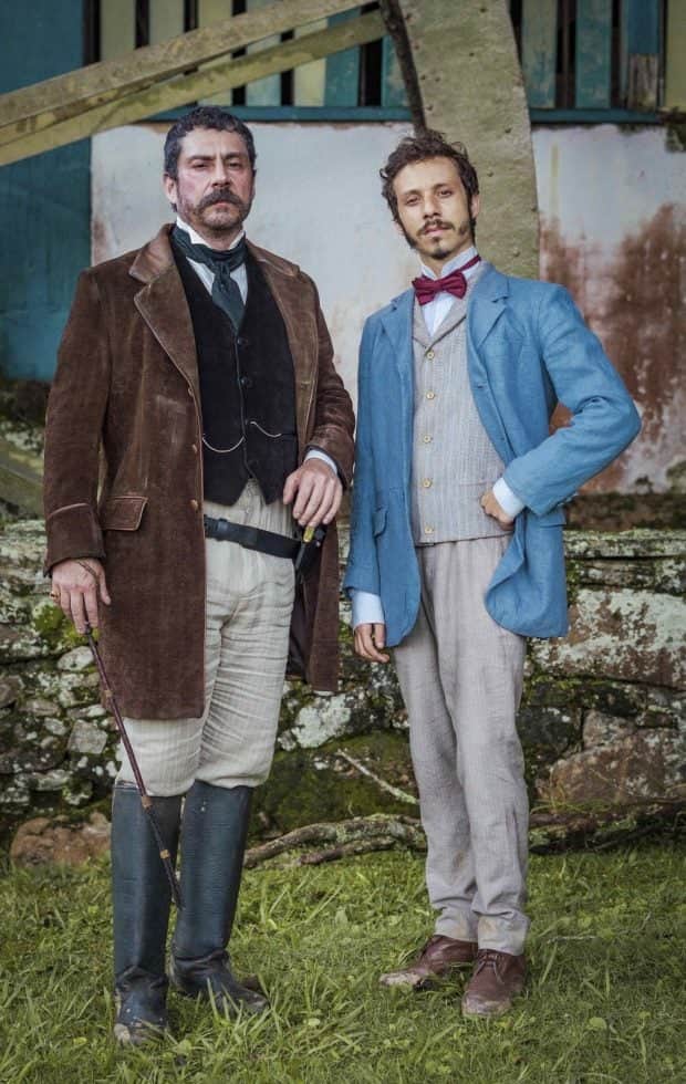 Alexandre Nero e João Pedro Zappa serão os vilões de Nos Tempos do Imperador (Imagem: Divulgação)