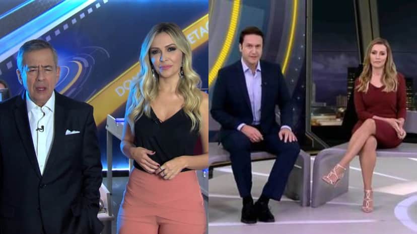 Paulo Henrique Amorim, Thalita Oliveira, Eduardo Ribeiro e Patrícia Costa (Foto: Reprodução/Record/Montagem TV Foco) Paulo Henrique Amorim, Thalita Oliveira, Eduardo Ribeiro e Patrícia Costa (Foto: Reprodução/Record/Montagem TV Foco)