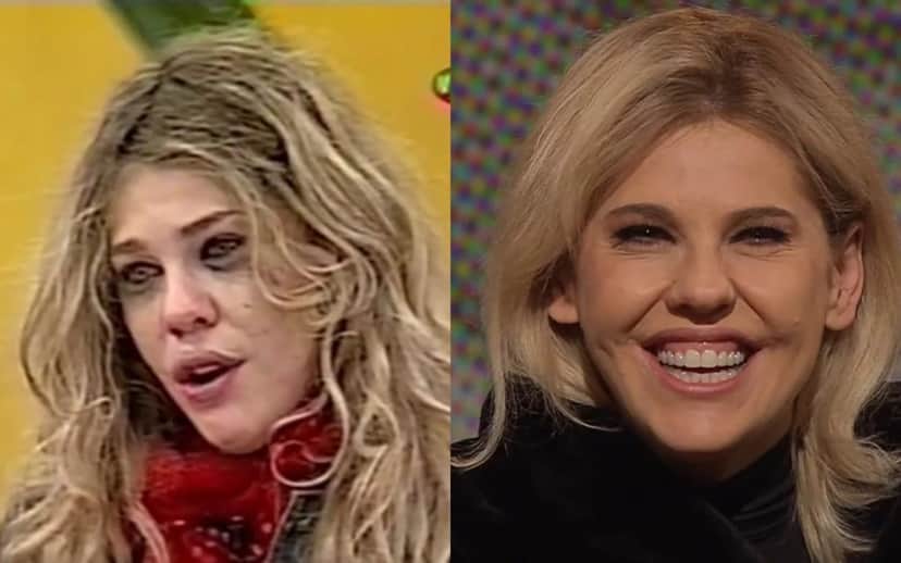 A atriz Bárbara Paz antes e depois do Casa dos Artistas (Foto: reprodução) A atriz Bárbara Paz antes e depois do Casa dos Artistas (Foto: reprodução)