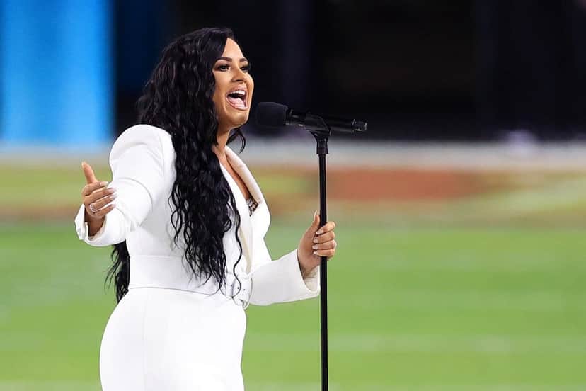 Demi Lovato se apresenta na final do Super Bowl após profecia (Foto: Reprodução) Demi Lovato se apresenta na final do Super Bowl após profecia (Foto: Reprodução)