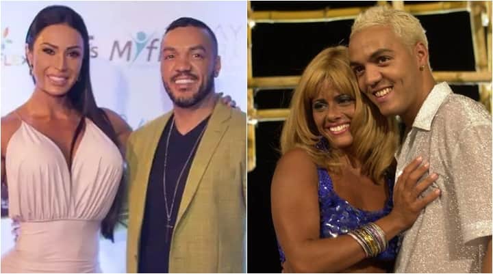 Viviane Araújo já namorou Belo, que hoje é casado com Gracyanne Barbosa. (Foto: Montagem/Divulgação) Viviane Araújo já namorou Belo, que hoje é casado com Gracyanne Barbosa. (Foto: Montagem/Divulgação)