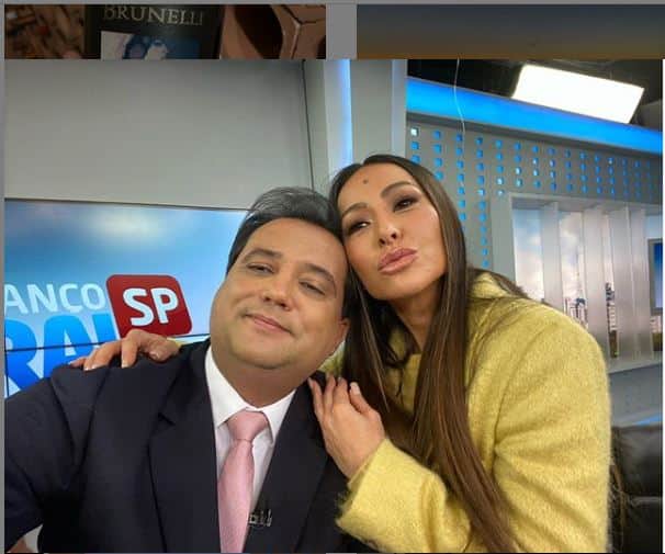 Sabrina Sato e Geraldo Luís (Foto: Record) Sabrina Sato e Geraldo Luís (Foto: Record)