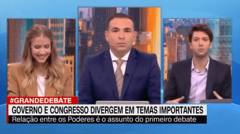 Gabriela Prioli e Caio Coppolla debateram na CNN Brasil - Foto: Reproduçao Gabriela Prioli e Caio Coppolla debateram na CNN Brasil - Foto: Reproduçao