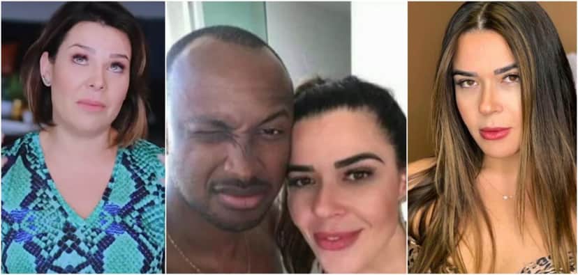 A atriz e apresentadora Fernanda Souza, o cantor Thiaguinho e a modelo Allana Aguiar (Reprodução) A atriz e apresentadora Fernanda Souza, o cantor Thiaguinho e a modelo Allana Aguiar (Reprodução)