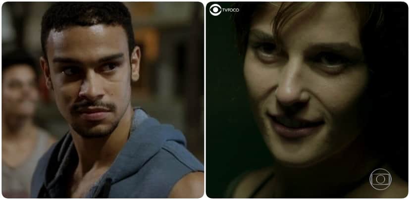 Jacaré e Sofia na novela Totalmente Demais Jacaré e Sofia na novela Totalmente Demais