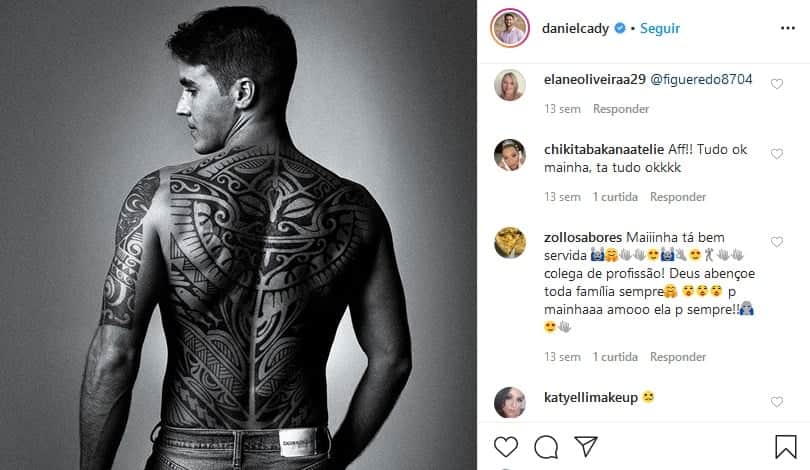 Daniel Cady: Marido de Ivete Sangalo exibindo a sua gigantesca tatuagem nas costas (Foto: Reprodução) Daniel Cady: Marido de Ivete Sangalo exibindo a sua gigantesca tatuagem nas costas (Foto: Reprodução)