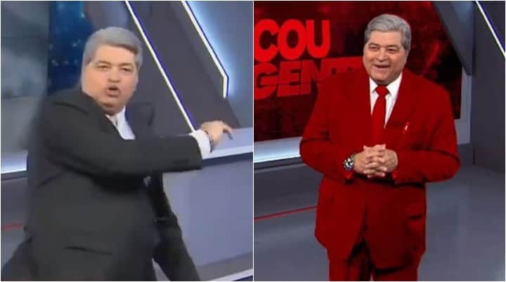 Datena foi chamado de "comunista" nas redes sociais. (Foto: Montagem/Reprodução) Datena foi chamado de "comunista" nas redes sociais. (Foto: Montagem/Reprodução)