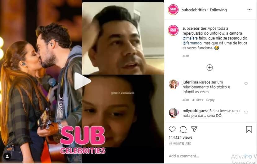 Maiara cancela fim do namoro e explica que foi surto (Foto: Reprodução) Maiara cancela fim do namoro e explica que foi surto (Foto: Reprodução)