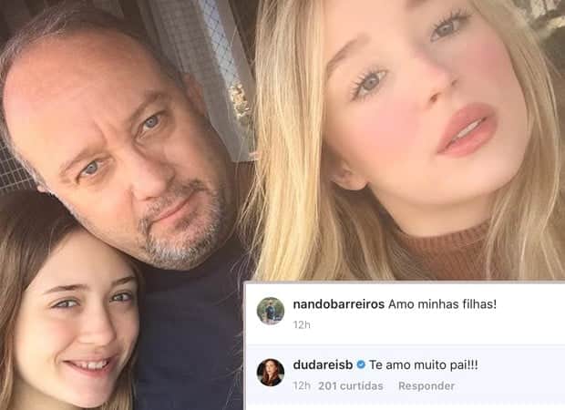 Duda Reis e o pai, Nando Barreiros, se declaram na internet (Foto: Reprodução / Instagram) Duda Reis e o pai, Nando Barreiros, se declaram na internet (Foto: Reprodução / Instagram)