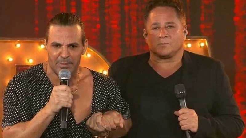 Eduardo Costa e Leonardo apareceram juntos na TV - Foto: Reprodução Eduardo Costa e Leonardo apareceram juntos na TV - Foto: Reprodução