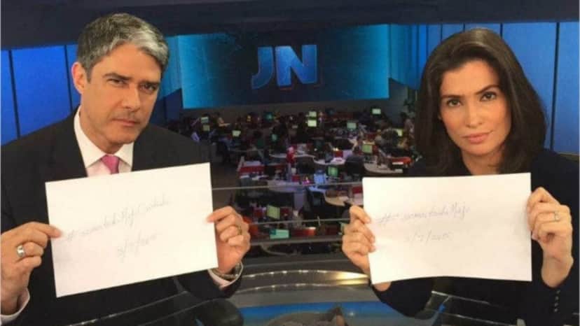 Os jornalistas da Globo no comando do Jornal Nacional - Foto: Reprodução Os jornalistas da Globo no comando do Jornal Nacional - Foto: Reprodução