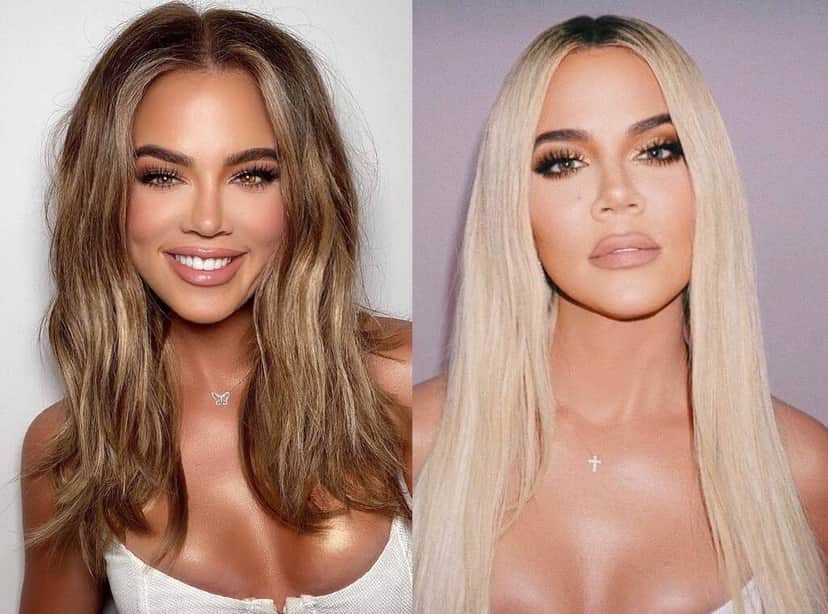 Mudança de visual de Khloé Kardashian (Foto: Reprodução) Mudança de visual de Khloé Kardashian (Foto: Reprodução)