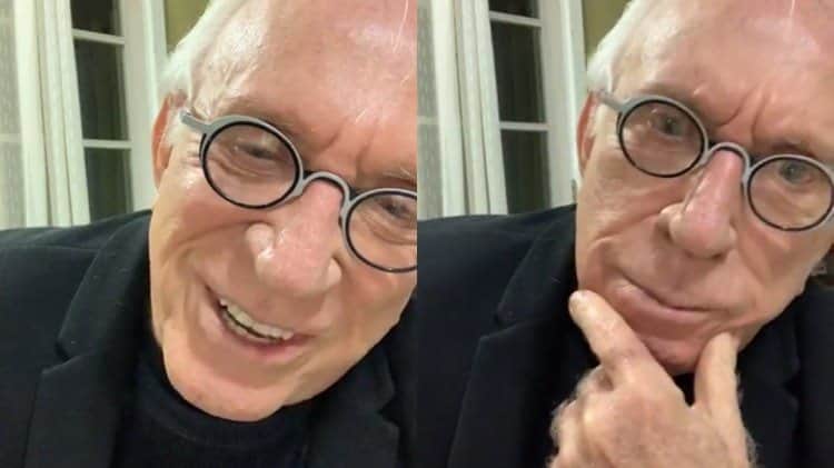 Moacyr Franco brinca com seus seguidores e diz que esqueceu de vestir suas calças (Montagem: TV Foco) Moacyr Franco brinca com seus seguidores e diz que esqueceu de vestir suas calças (Montagem: TV Foco)