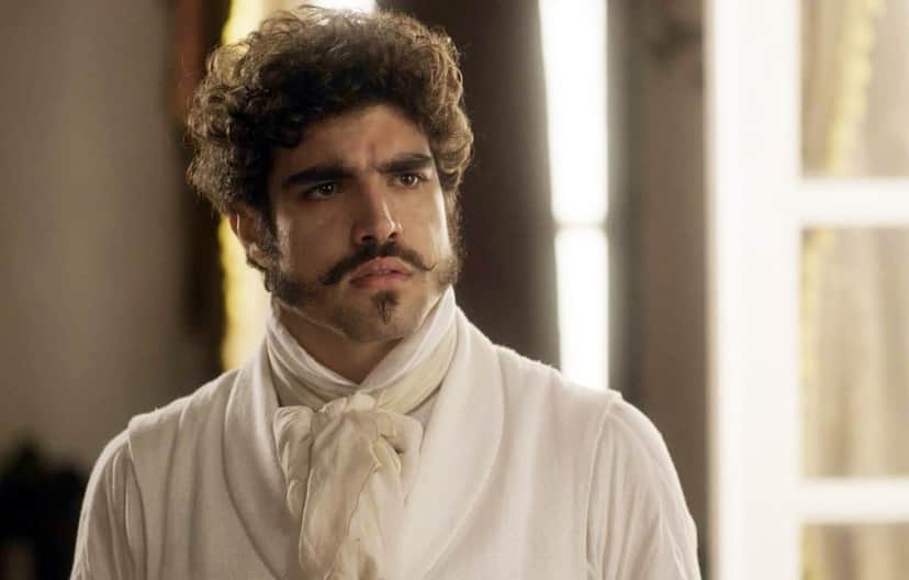 Pedro (Caio Castro) surpreso na novela Novo Mundo Pedro (Caio Castro) surpreso na novela Novo Mundo