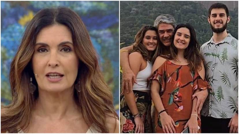 Fátima Bernardes e seus filhos com Bonner (Foto: Reprodução) Fátima Bernardes e seus filhos com Bonner (Foto: Reprodução)