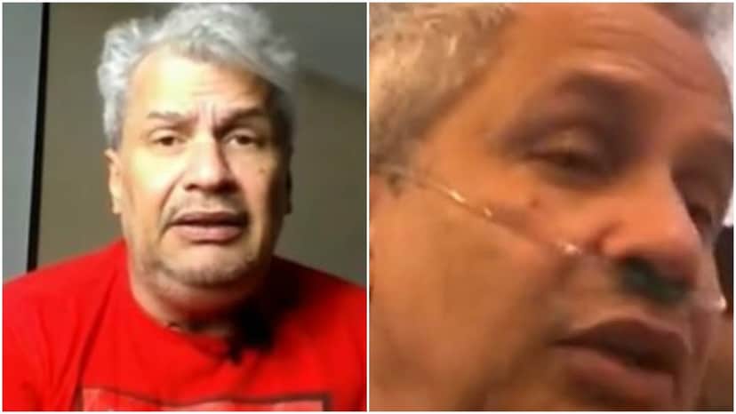 Sikêra Jr. surgiu com aparelho para respirar e quase sem roupa (Foto: Reprodução/ Montagem/ TV Foco) Sikêra Jr. surgiu com aparelho para respirar e quase sem roupa (Foto: Reprodução/ Montagem/ TV Foco)