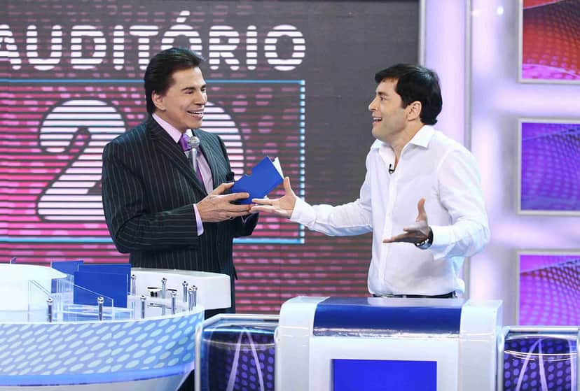Silvio Santos e Tiago Santiago no programa do SBT - Foto: Reprodução Silvio Santos e Tiago Santiago no programa do SBT - Foto: Reprodução