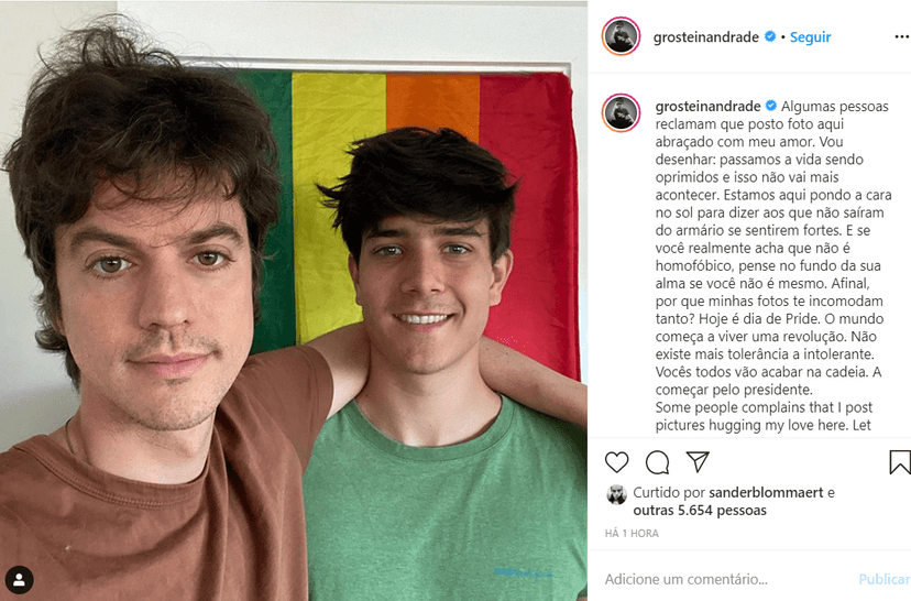 Fernando Grostein fez desabafo sobre homofobia