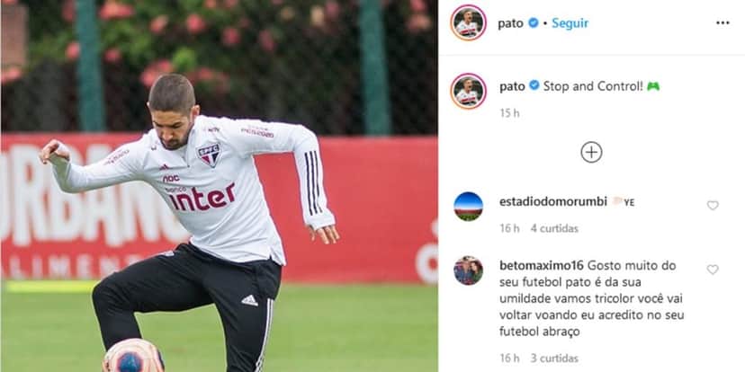 Publicação de Alexandre Pato (Foto: Reprodução/Instagram) Publicação de Alexandre Pato (Foto: Reprodução/Instagram)